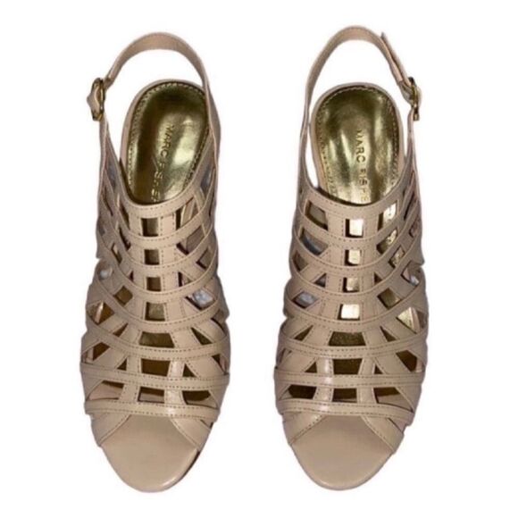 Marc Fisher Cream Leather Sandals (7.5M) - Picture 9 of 9